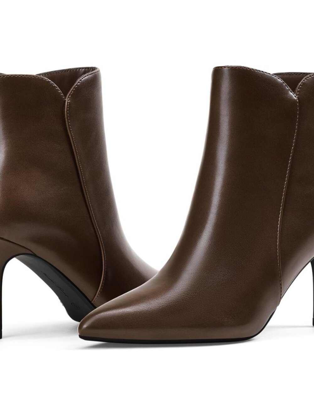 Women Chic Heeled Ankle Boots,Sexy Pointed Toe with 3 Inch High Heel Fashion